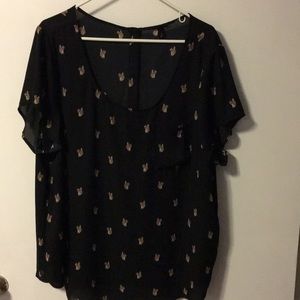 Torrid Dapper Squirrel Patterned Top🐿